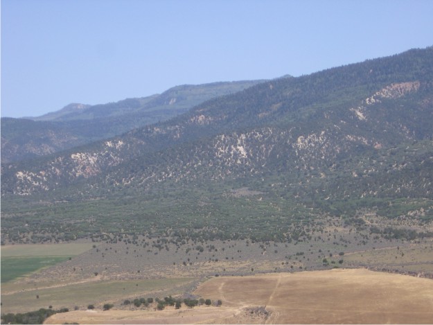 View to the NE of the Sanpete Valley and adjacent Wasatch Plateau.