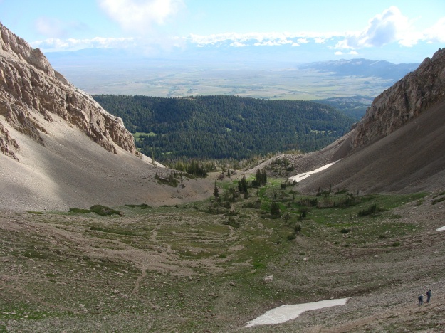The photo above illustrates the magnificent view that you have from the Saddle. (View to the west)