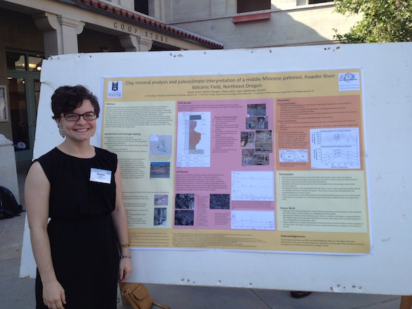 Anna Mudd ('13) presented her work on paleosols in the Powder River volcanic field.