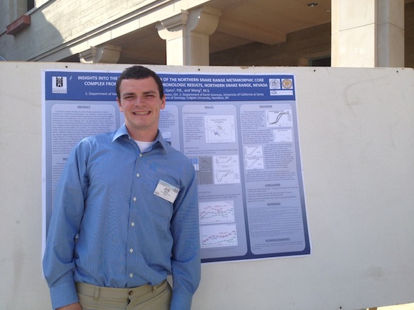 Joe Wilch ('13) presented his work on the thermochronology of muscovites and K-feldspar in the Snake Range.