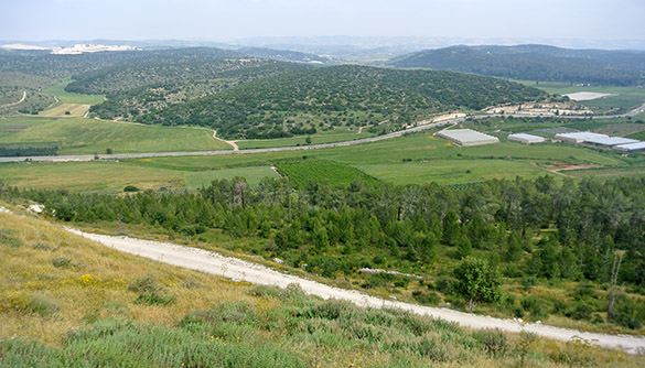 Valley of Elah from Tel Azeka 041314