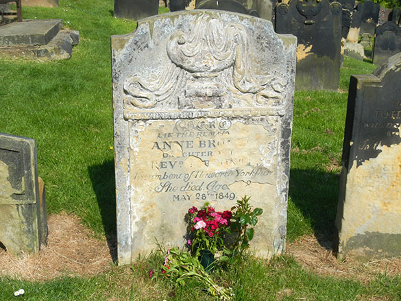10 Anne Bronte gravestone