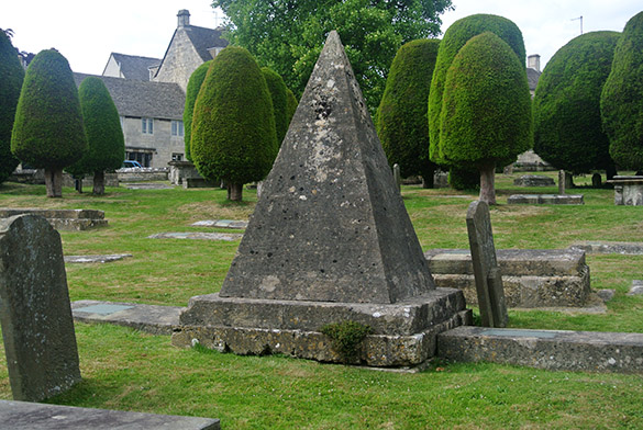 9 Painswick church pyramid marker