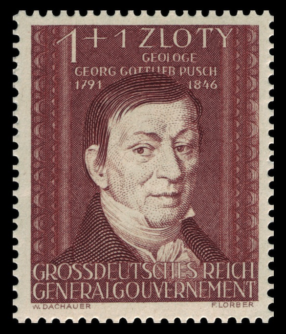 3 Gottlieb Pusch on 1944 Nazi stamp