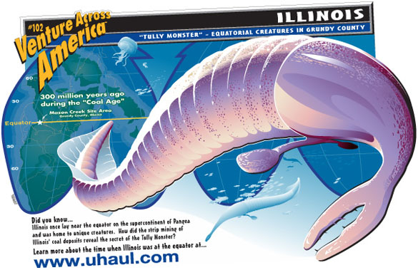 Wooster's Fossil of the Week: A Tully Monster! (Late Carboniferous of  Illinois) | Wooster Geologists
